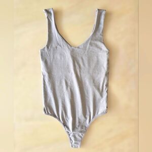 Grey bodysuit tank